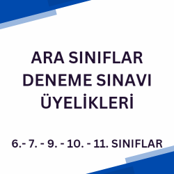 Tüm Ara Sınıflar Deneme Sınavları Üyelik Paketi - 6-7-9-10. VE 11. SINIFLAR